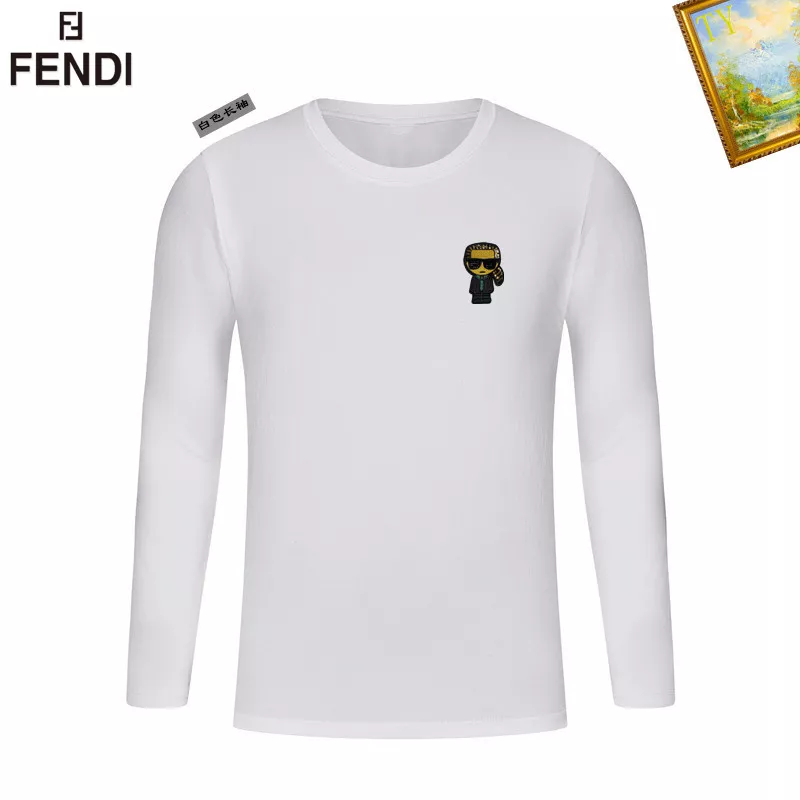 fendi t-shirt manches longues pour unisexe s_12b17b6